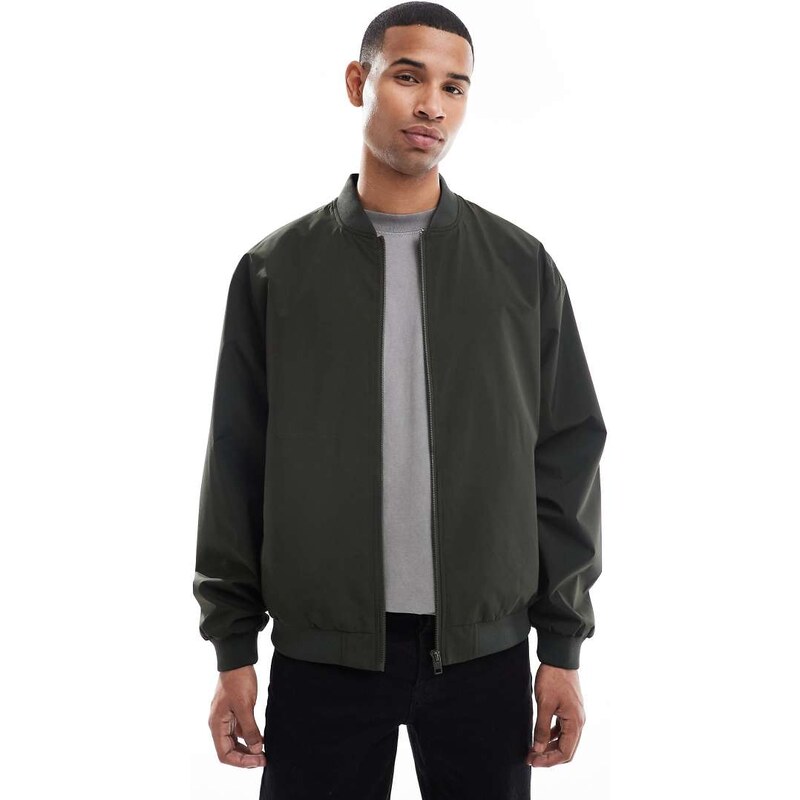 Jack & Jones bomber jacket in green