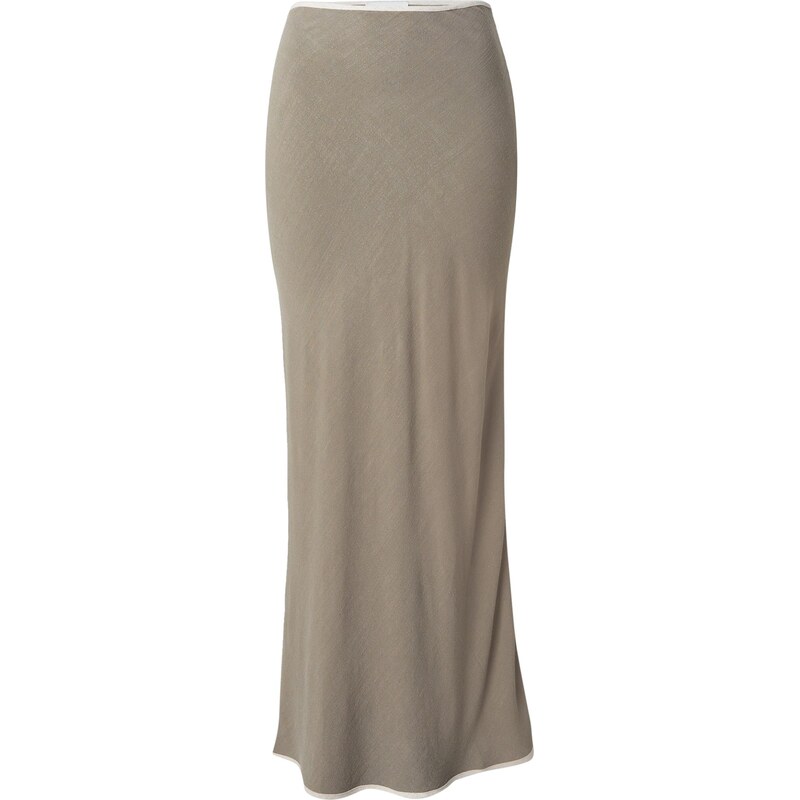 TOPSHOP Sukně khaki / bílá