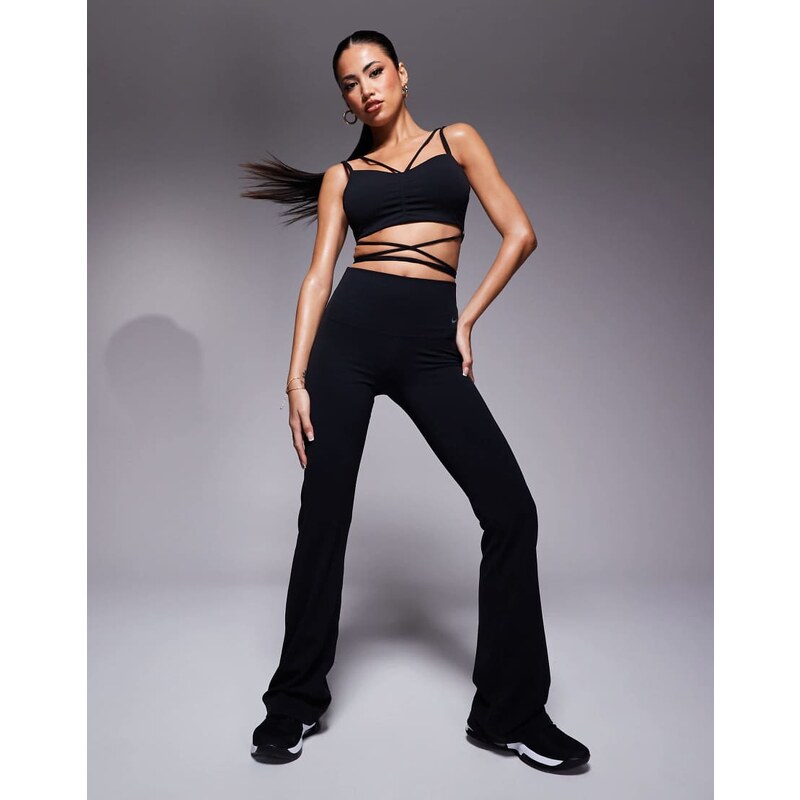 Nike Training Zenvy Dri-FIT soft touch high waisted flared trousers in 108052004