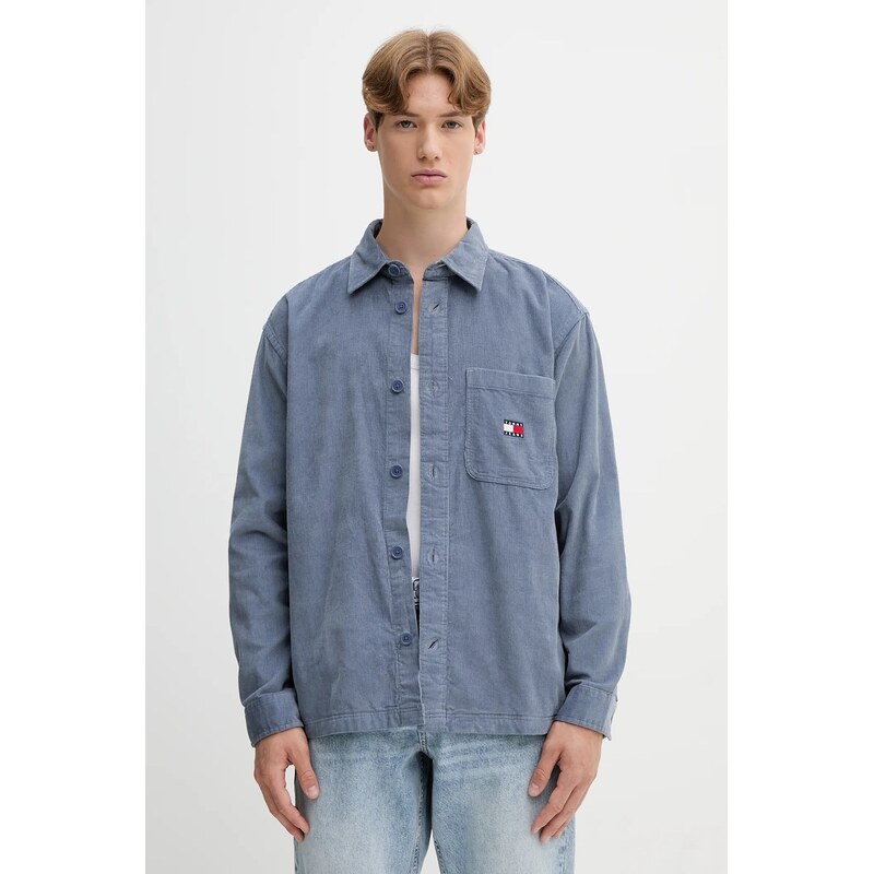 Tommy Jeans košile pánská bavlněná