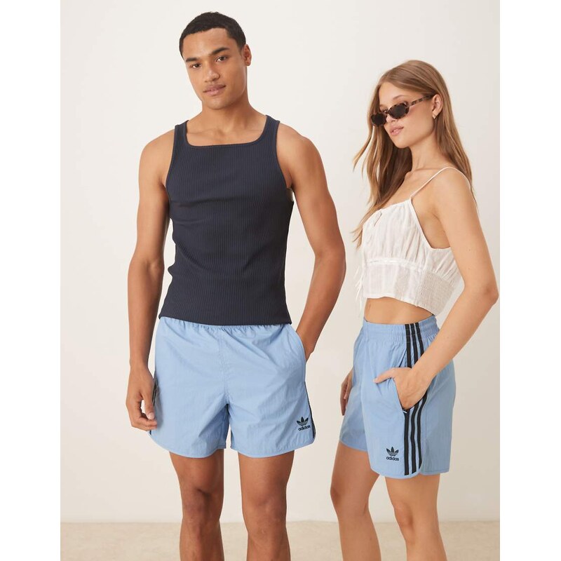adidas Originals Adicolor sprinter shorts in blue 107401048