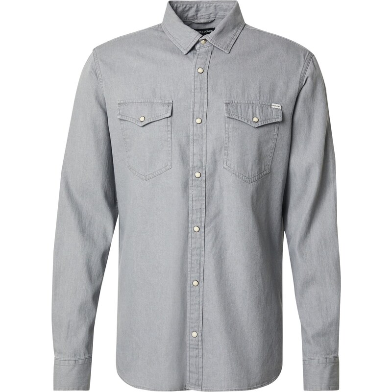 JACK & JONES Košile Sheridan šedá džínová
