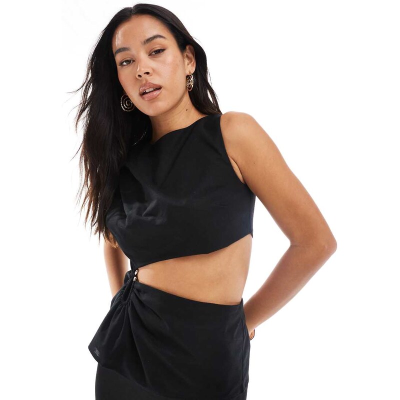 4th & Reckless exclusive contains linen cut out metal hardware top in 112357664