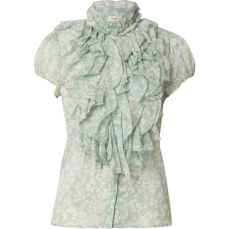SAINT TROPEZ Halenka Lilja béžová / aqua modrá