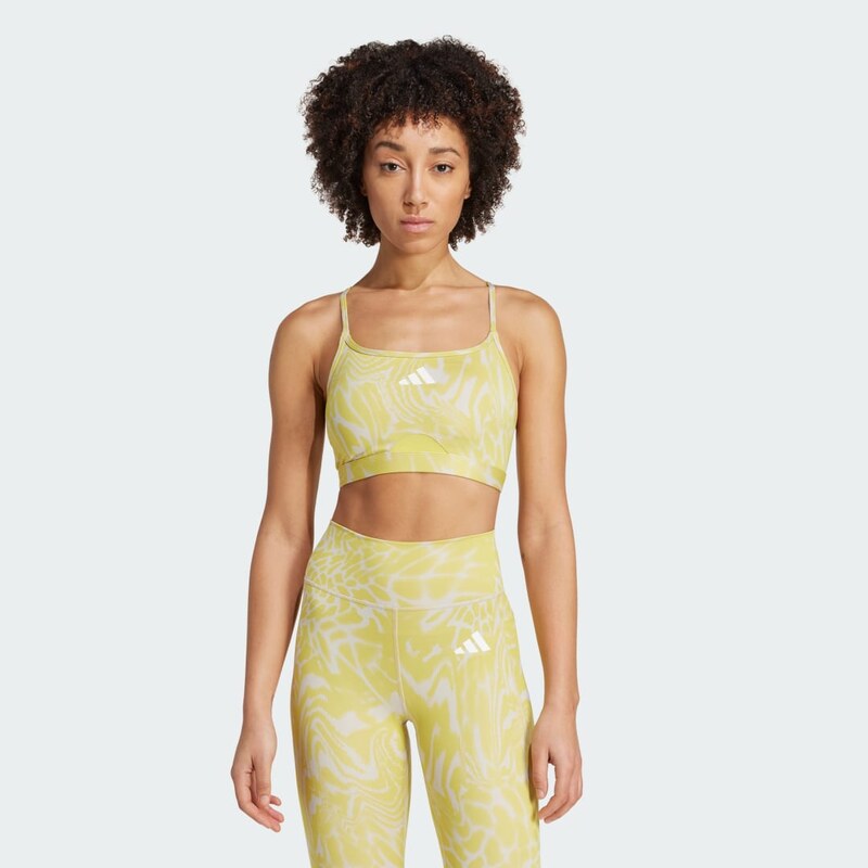 Adidas Podprsenka Aeroreact Training Light Support 3-Stripes 113557624