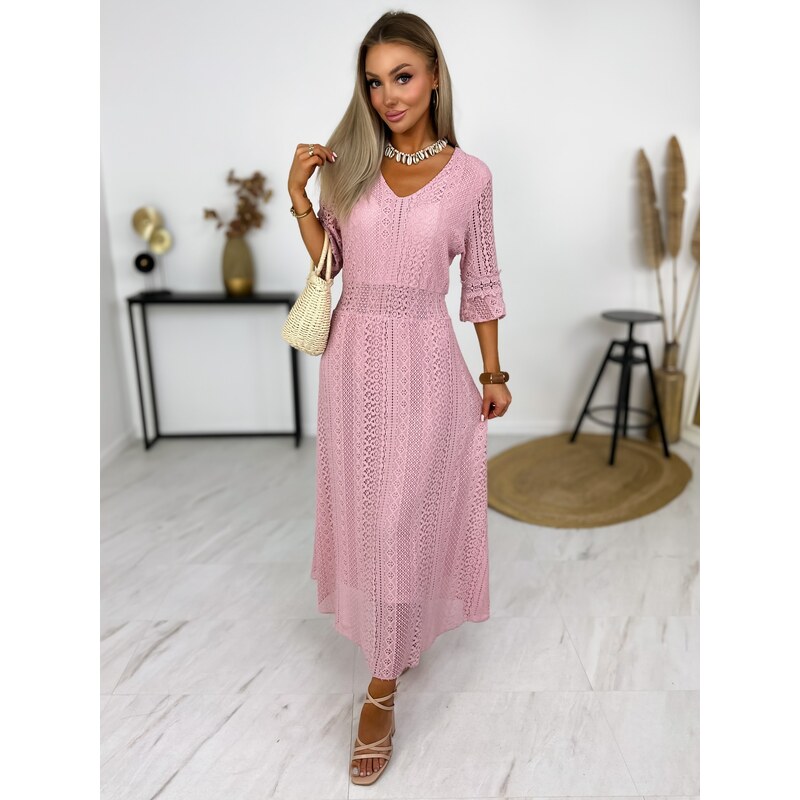 Fashionweek Krajkové šaty s podšívkou BOHO IT-ESTERA