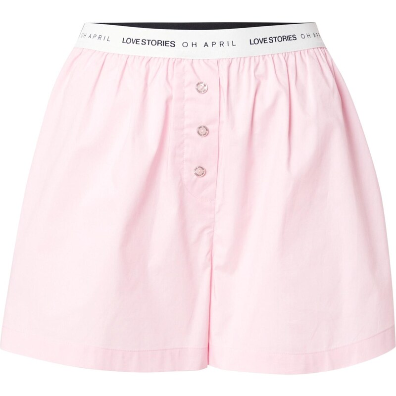 OH APRIL Kalhoty OH APRIL x LOVE Stories - James růžová / černá / bílá 107313082