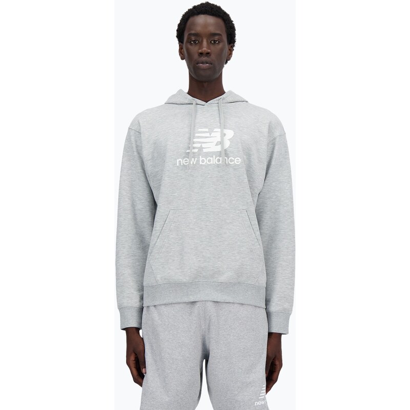Pánská mikina New Balance Stacked Logo French Terry Hoodie