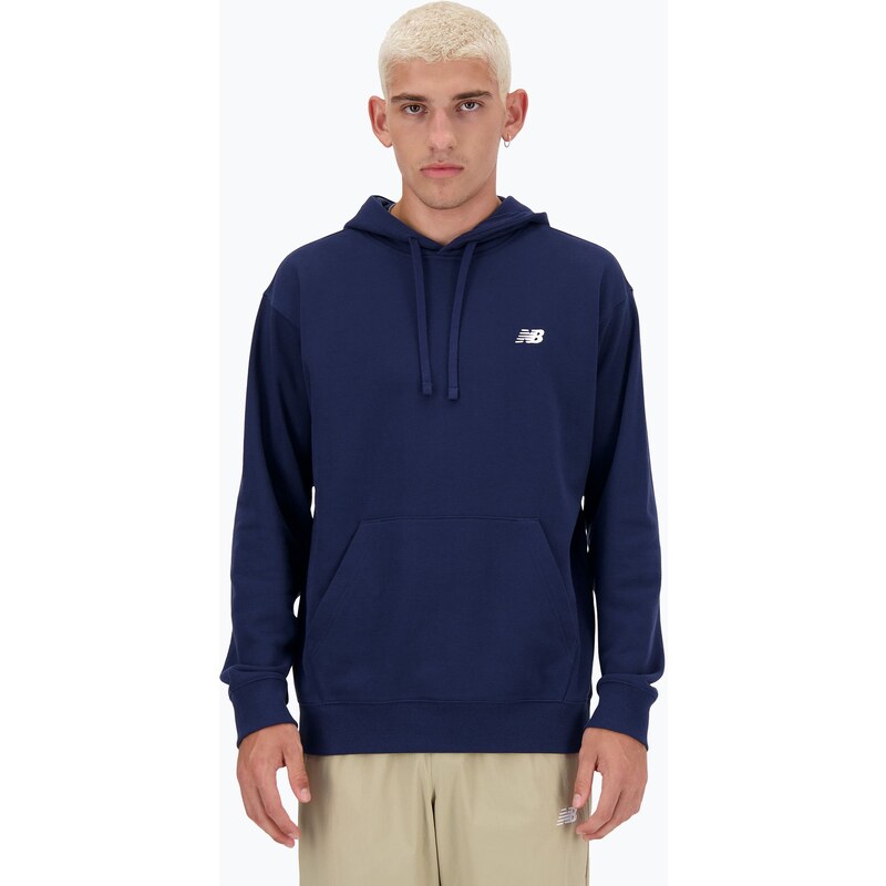 Pánská mikina New Balance Small Logo French Terry Hoodie nb navy