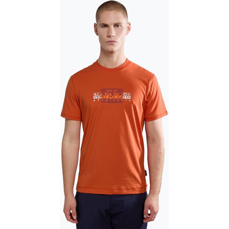 Pánské tričko Napapijri S-Smallwood orange burnt
