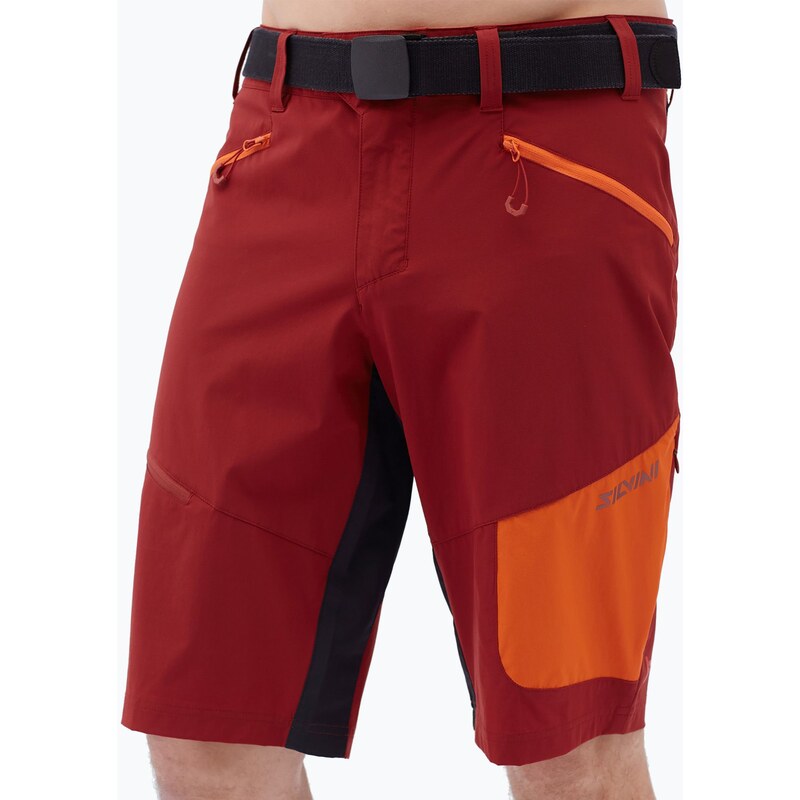 Pánské cyklistické kraťasy SILVINI Rango Pro merlot/orange