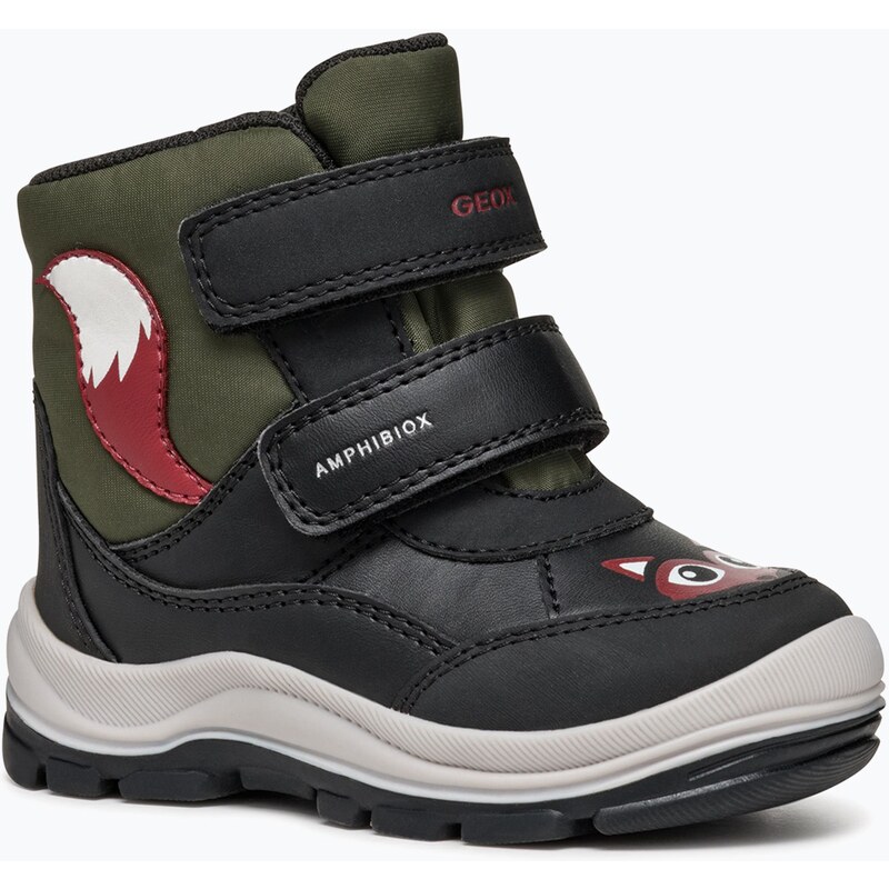 Dětské boty Geox Flantil ABX black/dark green