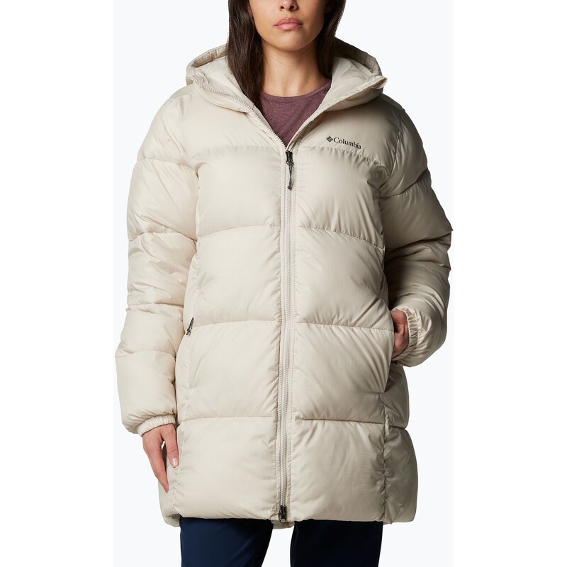 Dámská bunda Columbia Puffect II Mid Hooded dark stone
