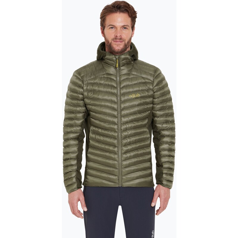 Pánská bundaRab Cirrus Flex Hoody light khaki/army down