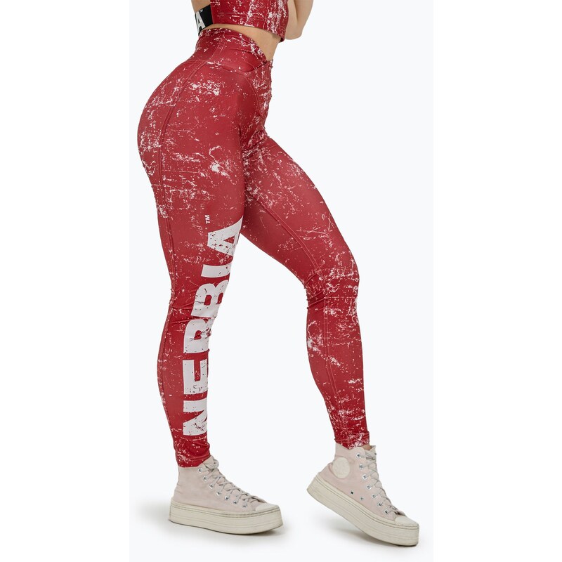 Dámské tréninkové legíny NEBBIA Rough Girl red
