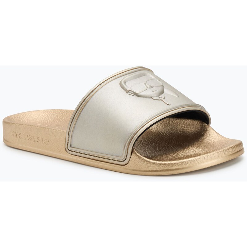 Dámské nazouváky KARL LAGERFELD Kondo 2.0 NFT Relief gold rubber
