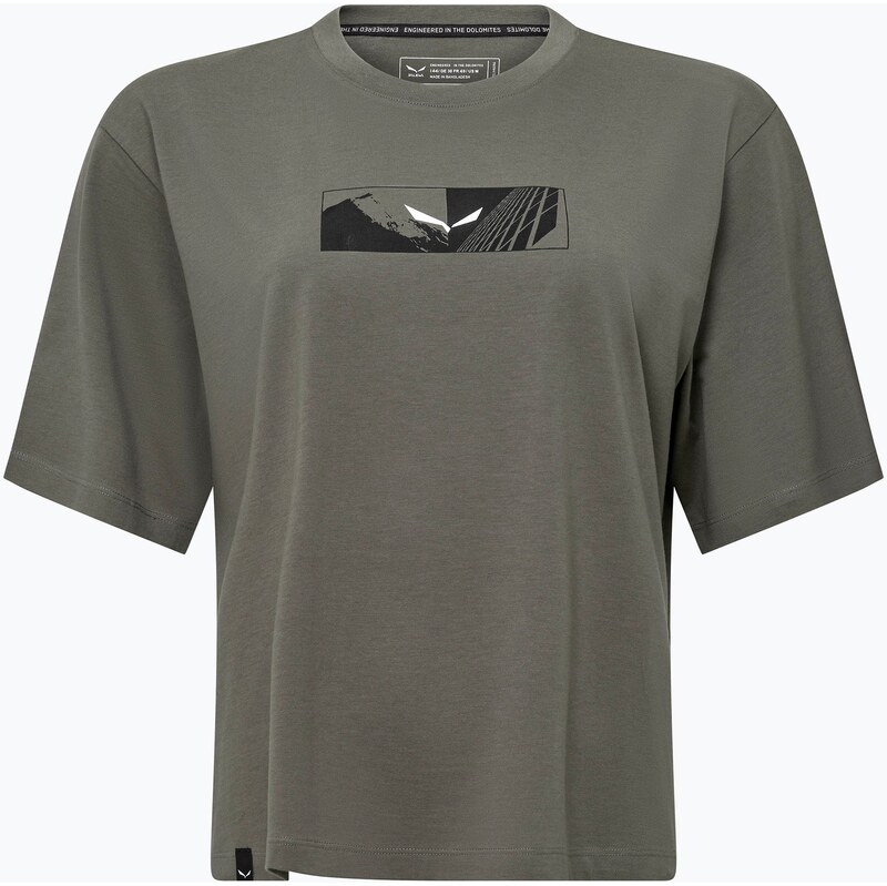 Dámské tričko Salewa Eagle Hybrid Loose faded green