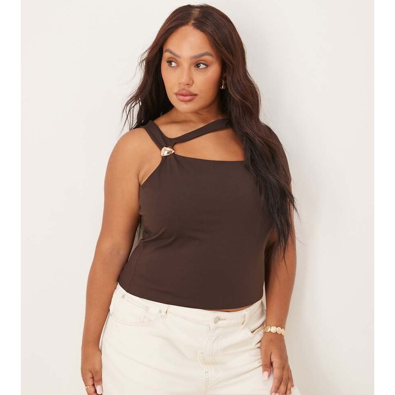 ASOS Curve ASOS DESIGN Curve clean hardware detail cut out top in 107423647