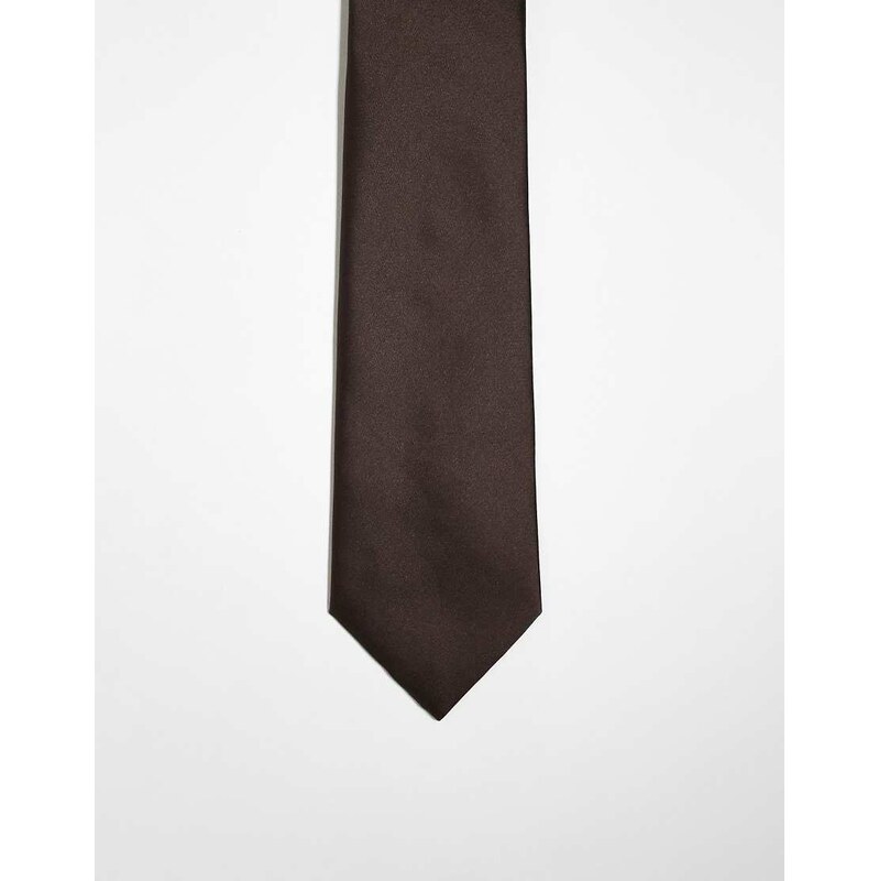 My Accessories tie in chocolate brown