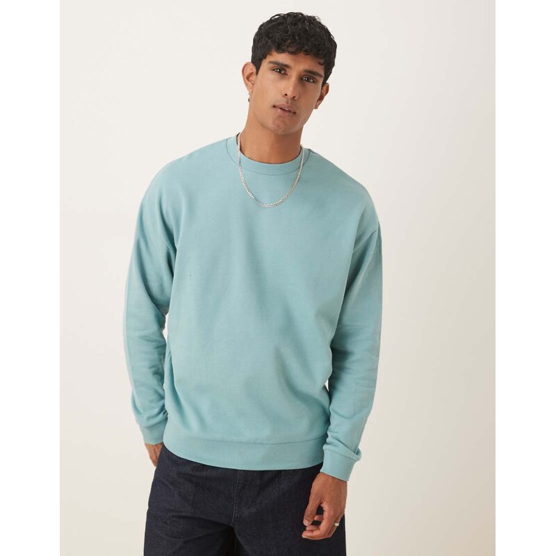 ASOS DESIGN essentials relaxed fit sweatshirt in blue