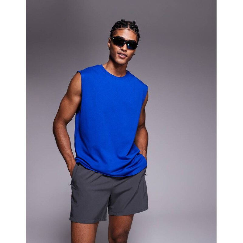 4505 Icon cotton oversized pump training tank with quick dry finish in 115733423