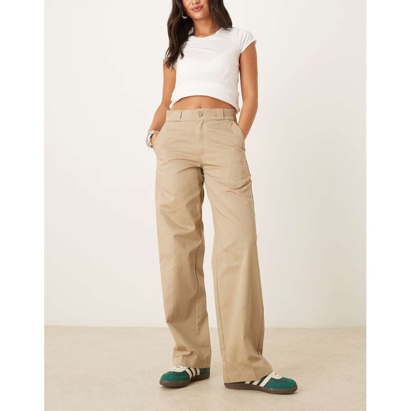Dickies 247 loose work trousers in light tan-Brown 107423705