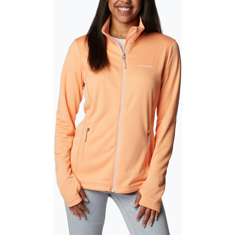 Dámská trekingová mikina Columbia Park View Grid Fleece oranžová