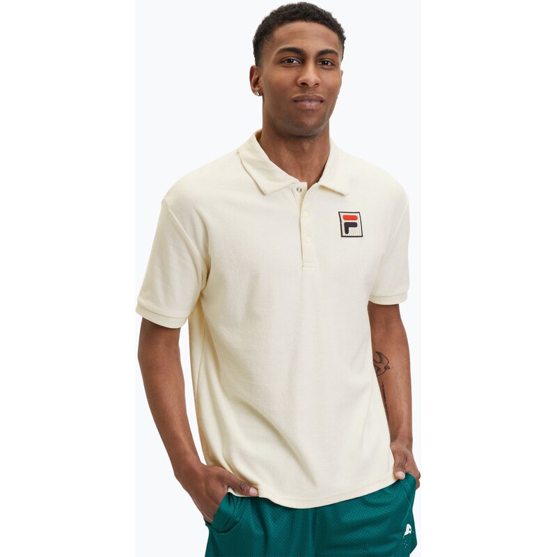 Pánské polo tričko FILA Liverpool Towelling antique white