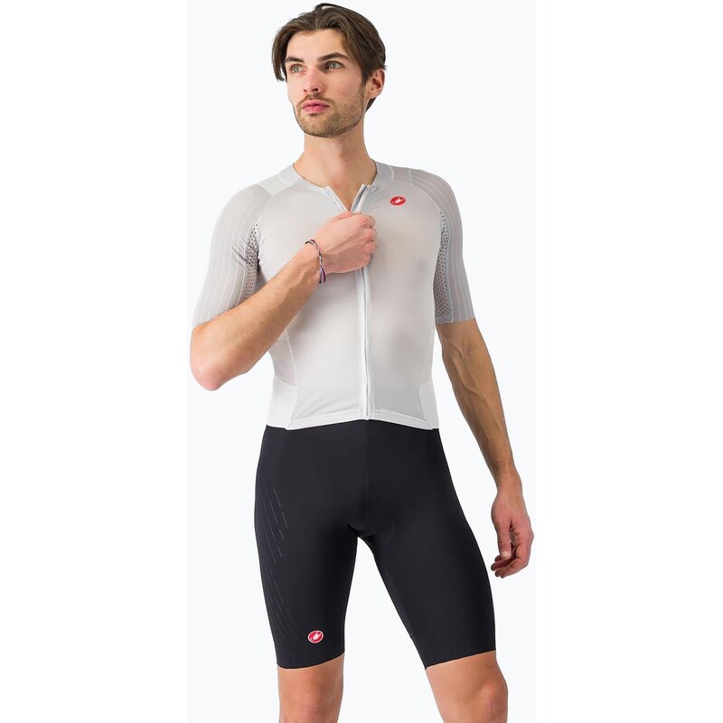 Pánská cyklistická kombinéza Castelli Free Sanremo 3 white/black