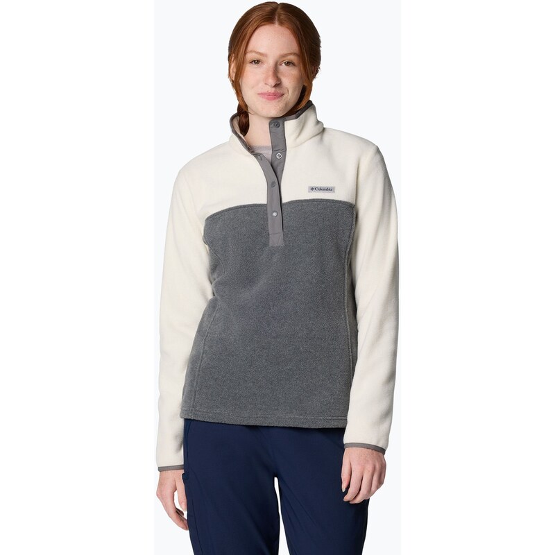 Dámská mikina Columbia Benton Springs 1/2 Snap city grey heather