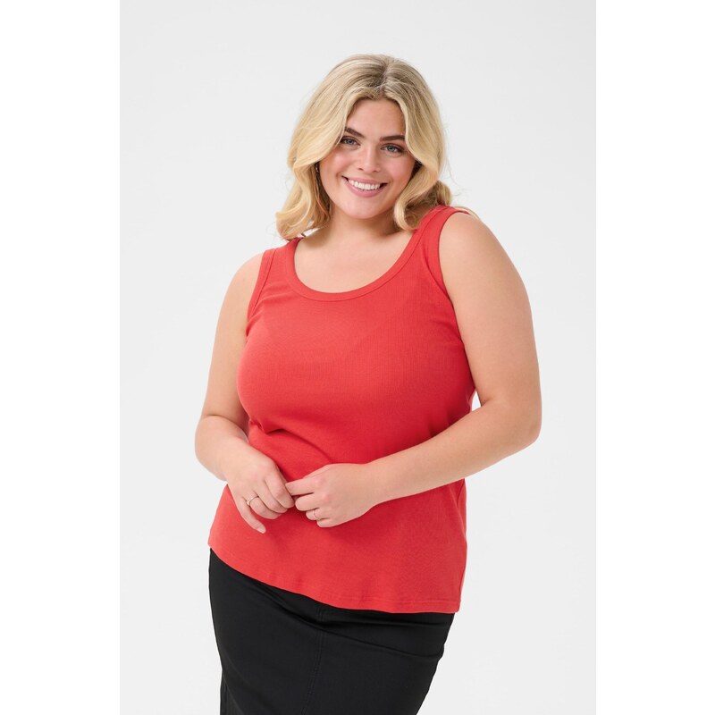 KAFFE CURVE Top KCCarina červená