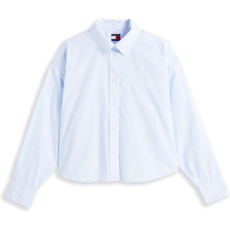Tommy Jeans Halenka světlemodrá / bílá