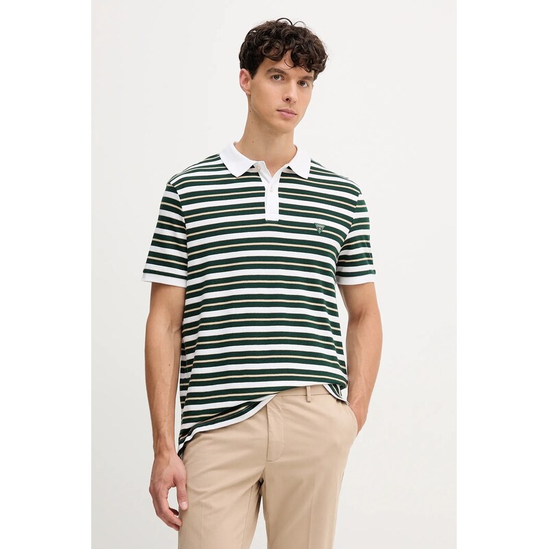 Guess Bavlněné polo tričko Guess