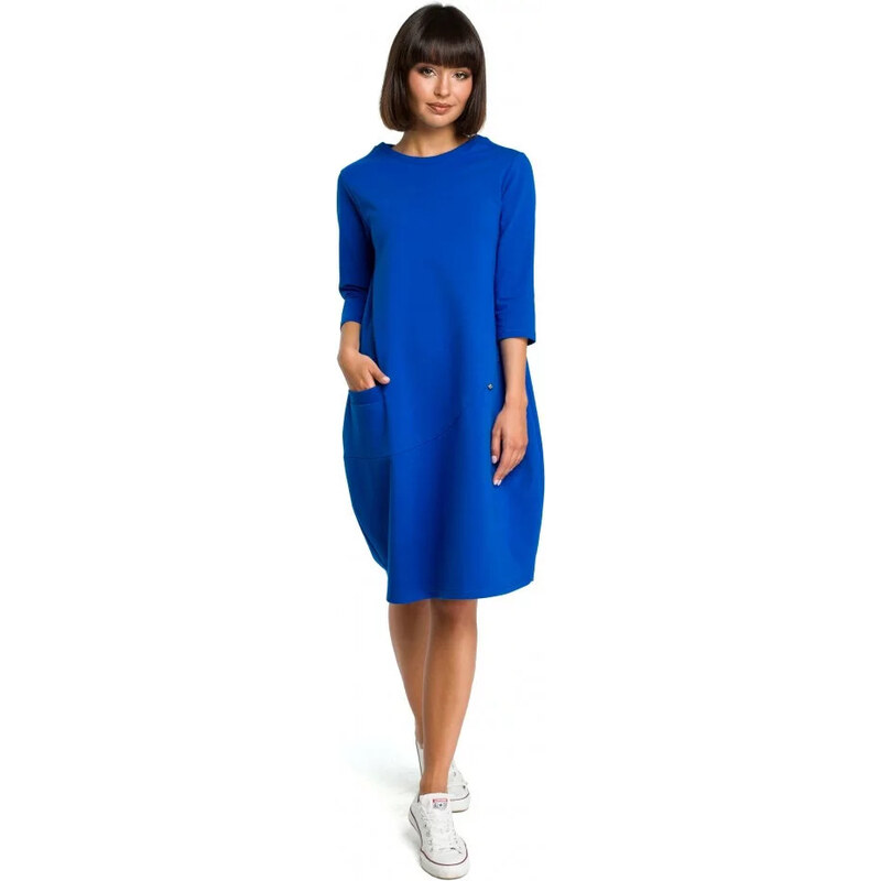 Dámské šaty B083 modrá - BEwear 107437905