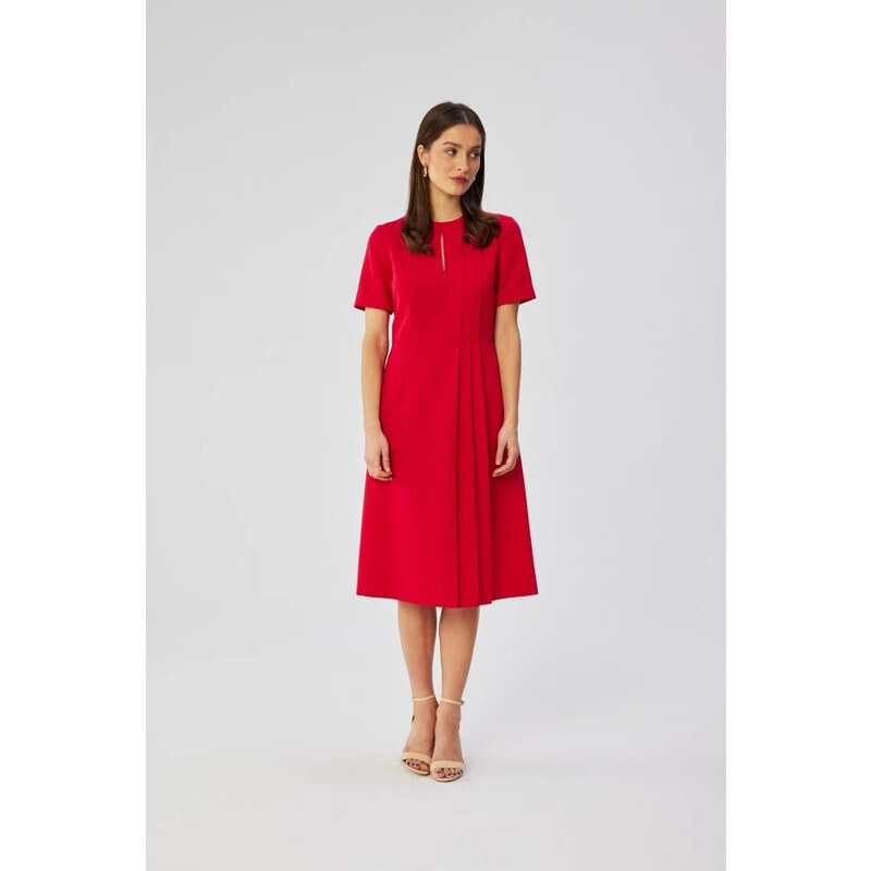Dámské šaty S361 Červená - Stylove 107438237