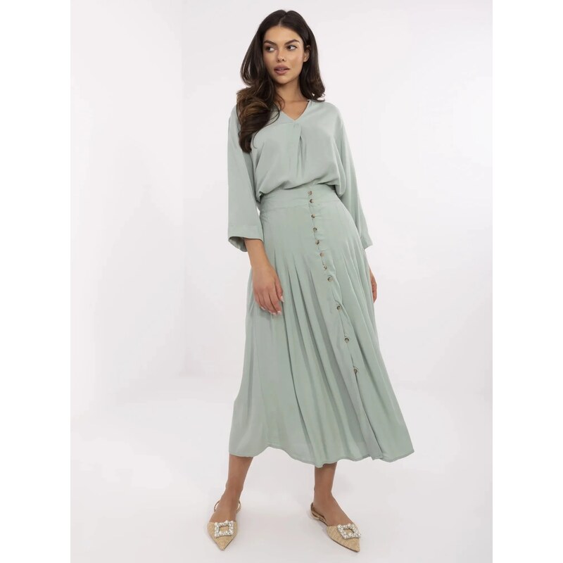 FPrice Sukně D73761M50187B pistácie