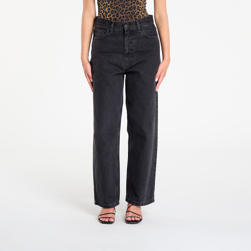 Džíny Carhartt WIP W Brandon Pant Black Stone Washed L