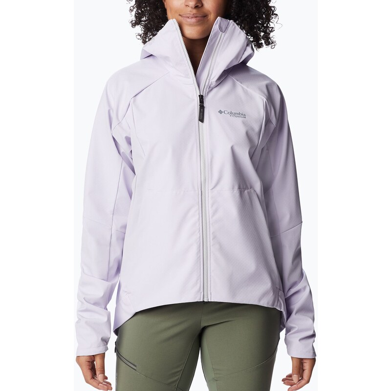 Dámská softshellová bunda Columbia Platinum Peak fialová