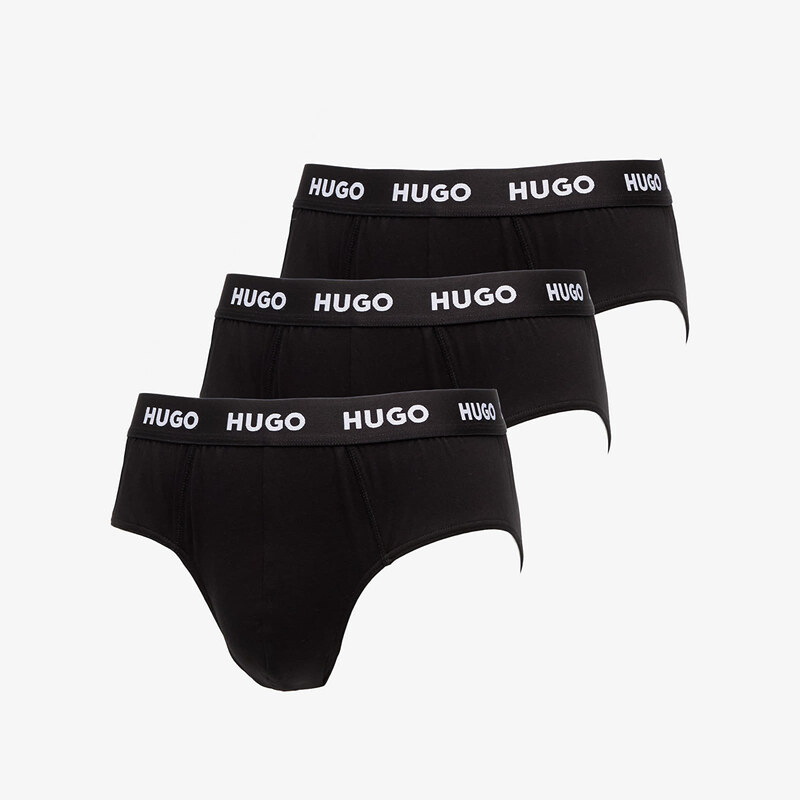 Slipy Hugo Boss Men-B-Hipbrief 3-Pack Black S