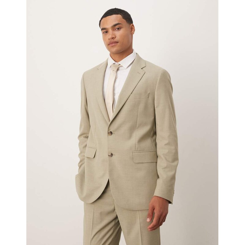 Mango slim fit blazer co-ord in pale green