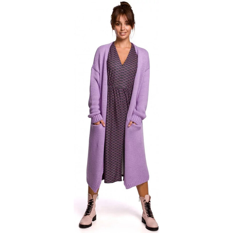 Dámský svetr BK053 levandulový - BeWear 107450621