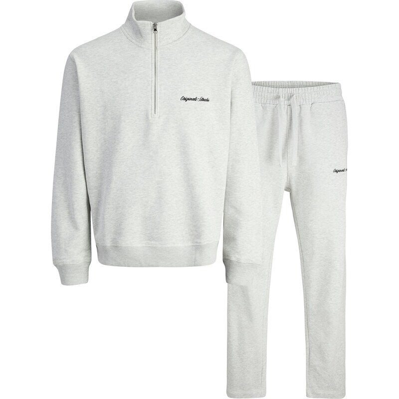 JACK & JONES Joggingová souprava JORNorrebro bílý melír