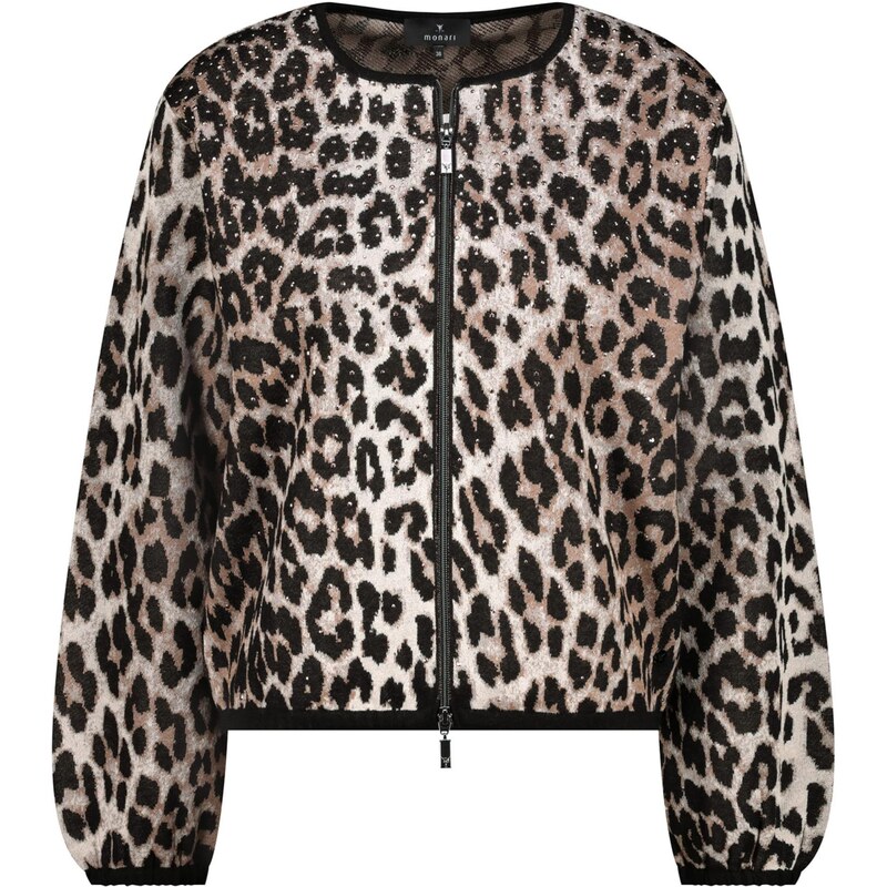monari Kardigan tmavě béžová / brokátová / černá / offwhite 107455370