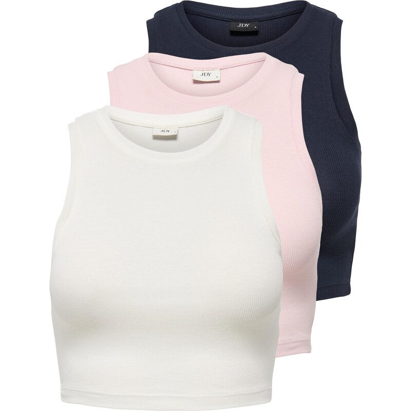 JDY Top JDYLUCKY marine modrá / růžová / bílá 107455452
