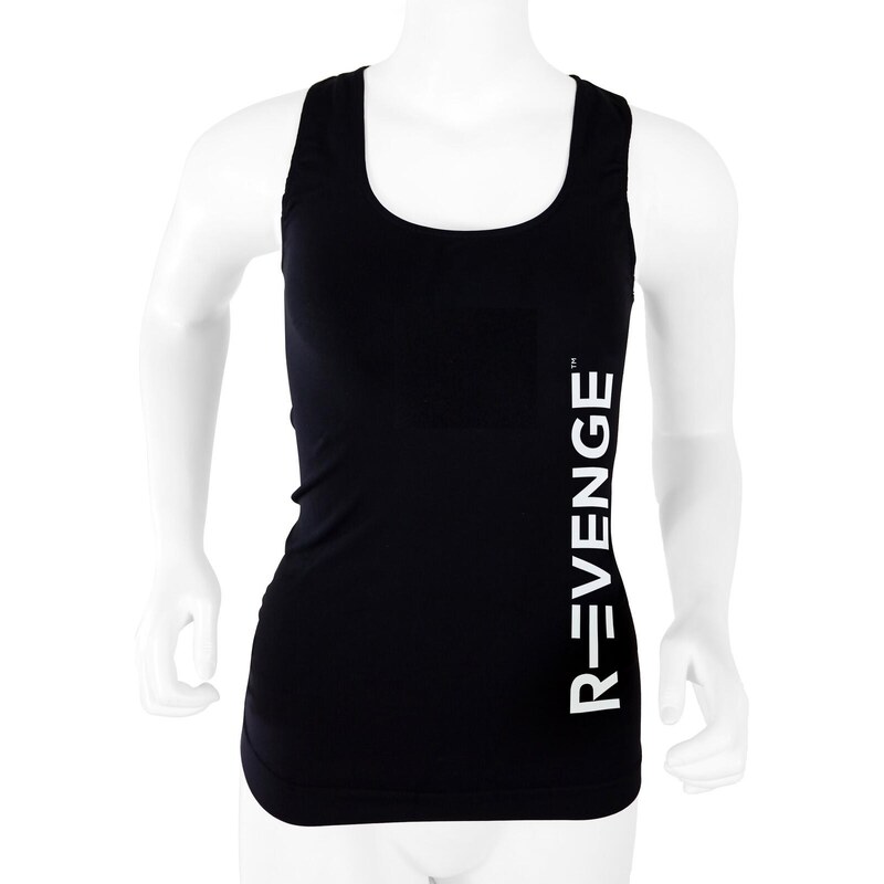 R-EVENGE Dámské technické fitness tílko černé barvy, antibakteriální a 107456163