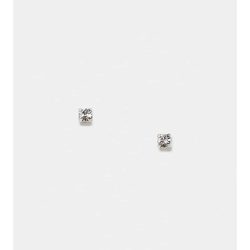 Kingsley Ryan 2mm gem set round stud earrings in sterling silver 107460147