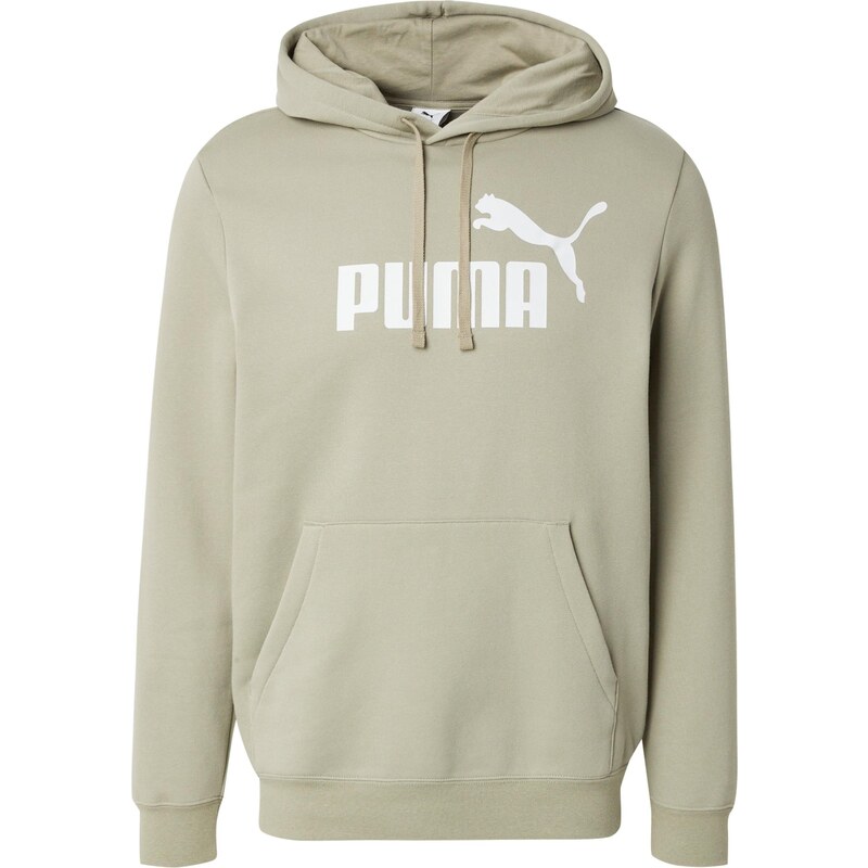 PUMA Sportovní mikina ESS No. 1 khaki / bílá