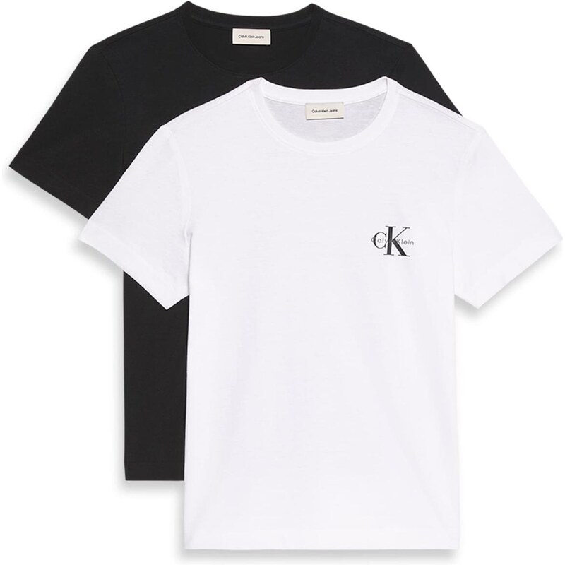 Calvin Klein Jeans Tričko starobéžová / černá / bílá