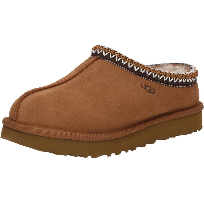 UGG Pantofle Tasman II karamelová / tmavě hnědá / bílá