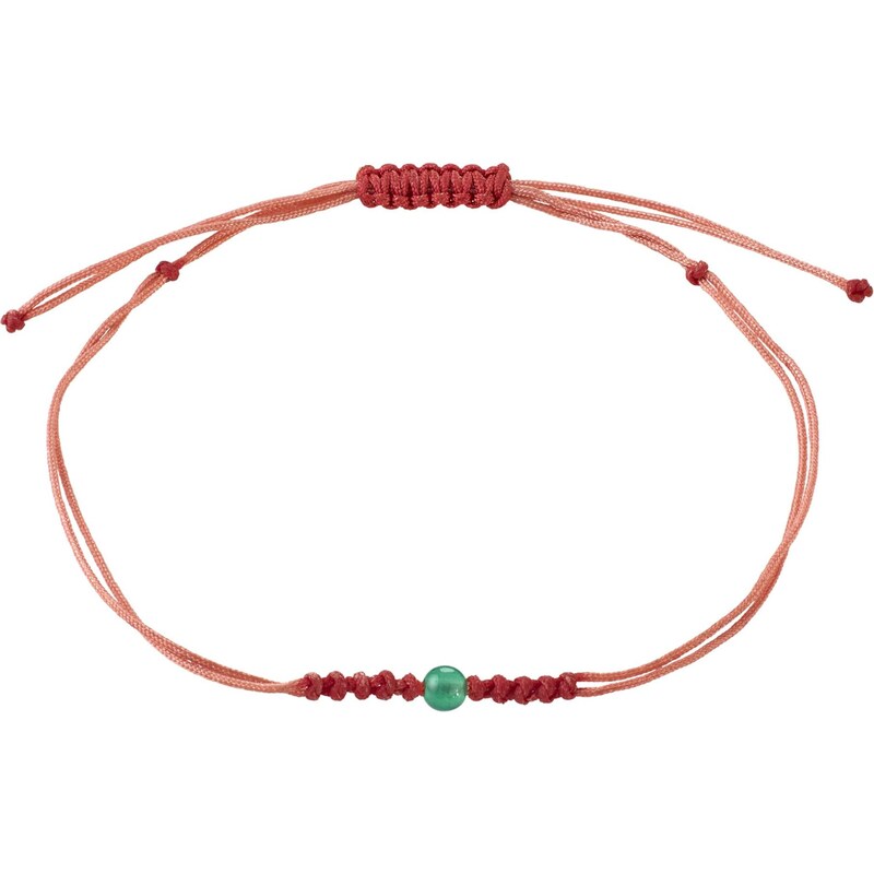 Pilgrim Náramek Birthstones zelená / červená